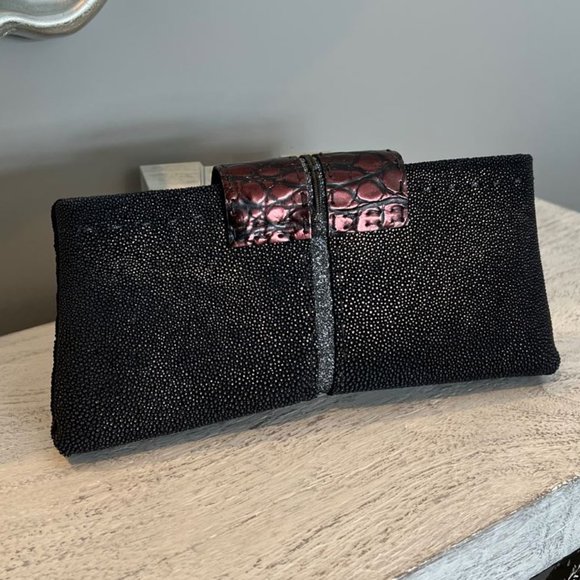 VBH Vernon Bruce Hoeksema "POCHE" STINGRAY CROCODILE CLUTCH PURSE *280/300* - Picture 2 of 6